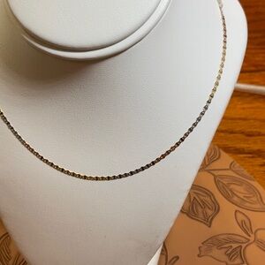 Elegant Tricolor Gold Chain Necklace